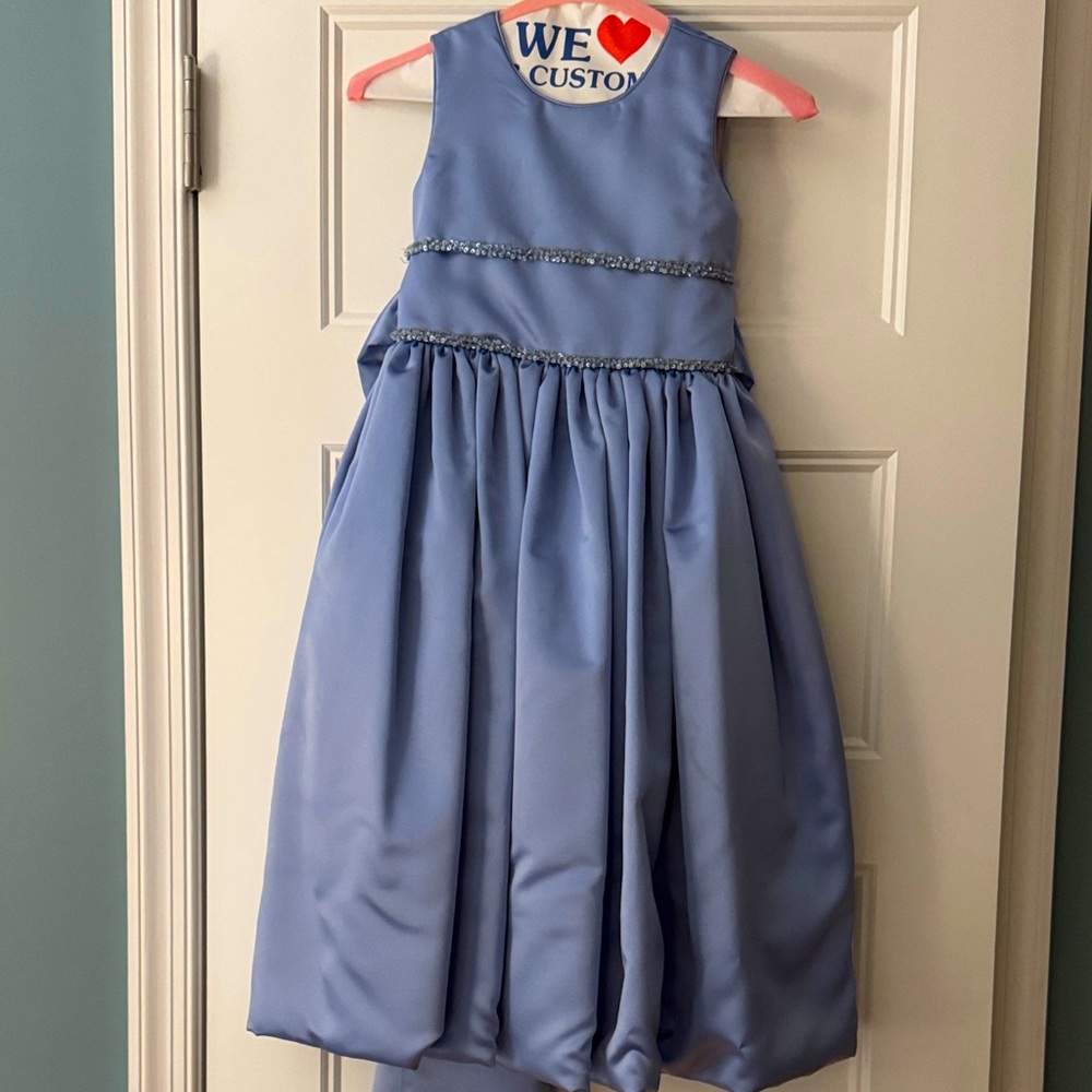 Custom Periwinkle Kids Formal Dress